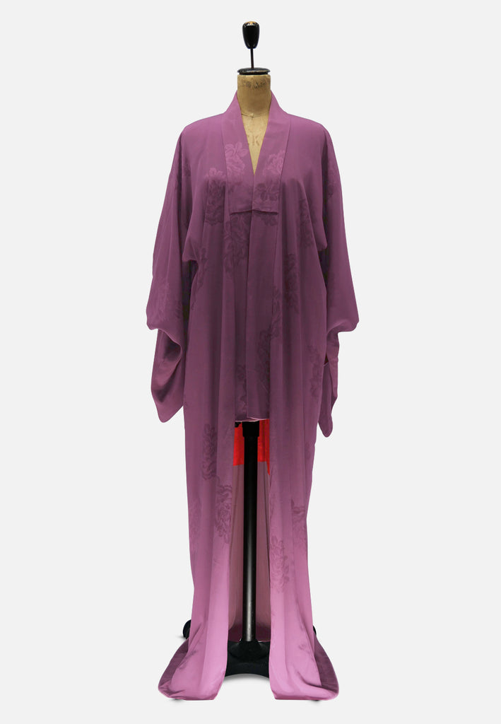 Vintage Clothing - Mulberry Squash Kimono 'VIP' - Painted Bird Vintage Boutique & The Aviary - Kimono