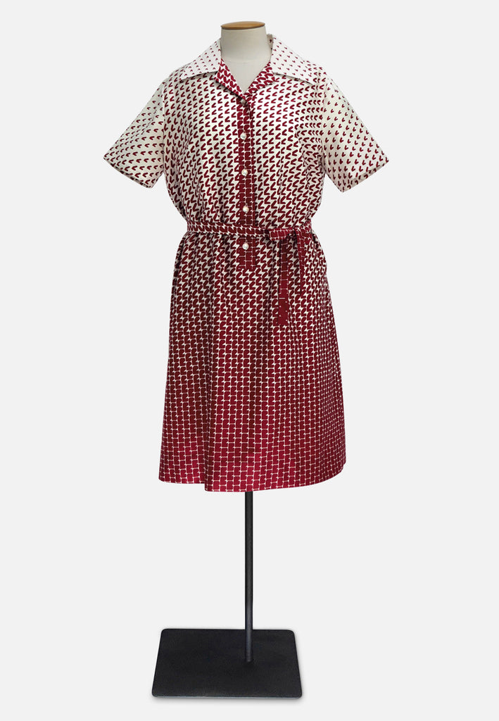 Red Bird Walking Dress