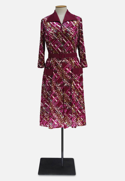 Vintage Clothing - Seventies Sashay Dress 'VIP' - Painted Bird Vintage Boutique & The Aviary - Dresses