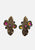1980s Vitrail Effect Leaf Clip-On Earrings 'VIP'