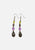 Vintage Clothing - Lime Sorbet & Lilac Drop Vintage Earrings 'VIP' - Painted Bird Vintage Boutique & The Aviary - Earrings