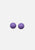 1980s Lavender Dome Stud Earrings 'VIP'