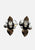 1980s Vitrail Effect Leaf Clip-On Earrings 'VIP'