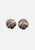 1980s Lilac Enamel Swirl Clip-On Earrings 'VIP'
