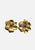 1980s Purple Glass Gold Poppy Clip-On Earrings 'VIP'