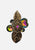 1980s Vitrail Effect Leaf Clip-On Earrings 'VIP'