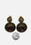 1980s Hammered Disc Vitrail Drop Earrings 'VIP'