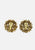 1980s Gold Leaf Diamanté Cluster Clip-On Earrings 'VIP'