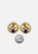1980s Amethyst Diamanté Shell Clip-On Earrings 'VIP'
