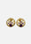 1980s Amethyst Diamanté Shell Clip-On Earrings 'VIP'