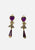 1980s Heart and Kiss Drop Clip-On Earrings 'VIP'