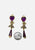 1980s Heart and Kiss Drop Clip-On Earrings 'VIP'