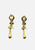 1980s Heart and Kiss Drop Clip-On Earrings 'VIP'