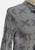 Silver 1970s Geometric Jacquard Knit Tie Neck Top 'VIP'