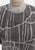 Silver Grey 1970s Lurex Giraffe Print Knit Top 'VIP'