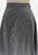 Gizelle Grey Flecked Wool Blend Pleated Midi Skirt 'VIP'