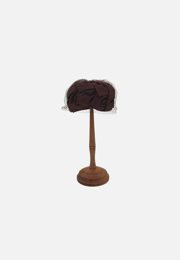 Vintage Clothing - Enchanting Ruche Hat - Painted Bird Vintage Boutique & The Aviary - Hat