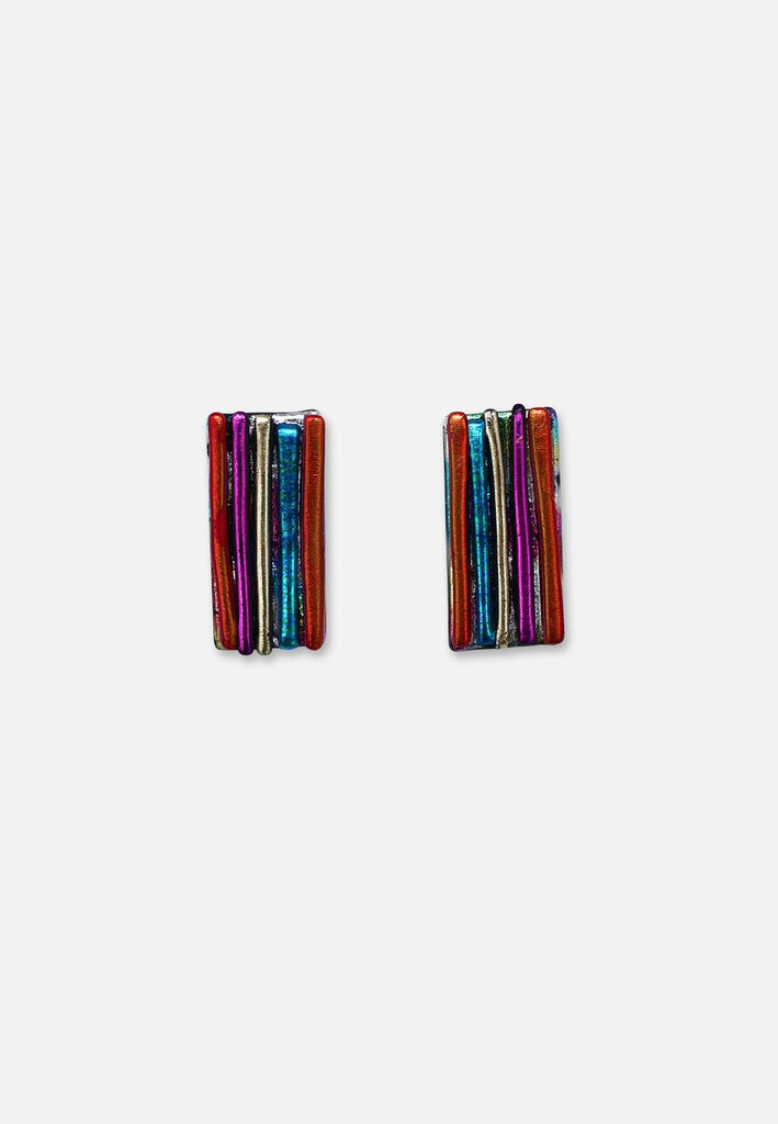 Vertical Rainbow Earrings 'VIP'