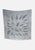 Vintage Silver Grey Fern Print Silk Scarf