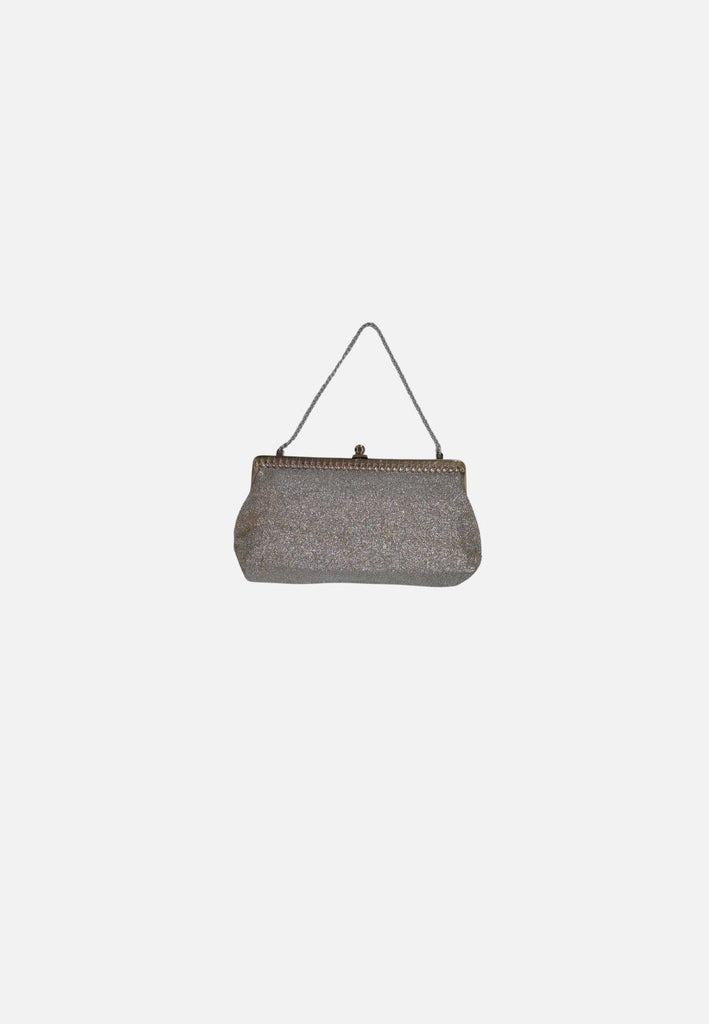 Silver Finesse Lurex Frame Evening Bag 'VIP'