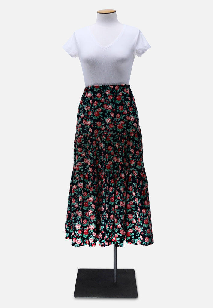 Vintage Clothing - Floral Summer Skirt 'VIP' - Painted Bird Vintage Boutique & The Aviary - Skirt