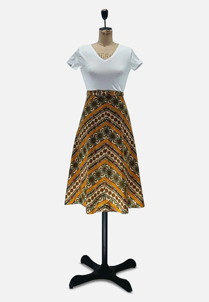 Vintage Clothing - Boho Statement Skirt - Painted Bird Vintage Boutique & The Aviary - Skirts