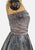 Grey Floral Strapless Full Skirt Dress 'VIP'