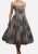 Grey Floral Strapless Full Skirt Dress 'VIP'