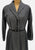1950s Wool Shawl Collar Coat Dress with Pleated Skirt