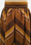 Chevron Stripe 1970s Wool Full Skirt