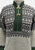 Slade 1970s Fair Isle Style Knit Tunic with Gold Clasp Fastenings