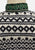 Slade 1970s Fair Isle Style Knit Tunic with Gold Clasp Fastenings