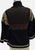 1970s Colourblock Wool Knit Shawl Collar Cardigan