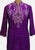 1970s Anille of India Silk Embroidered Kaftan Dress