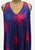 1970s Sunray Pleated Heart Floral Trapeze Dress