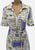 1970s Colin Glascoe Stained Glass Print Shirt Dress