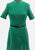 Emerald 1970s Green Ribbed Wool A-Line Dress