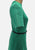 Emerald 1970s Green Ribbed Wool A-Line Dress