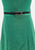 Emerald 1970s Green Ribbed Wool A-Line Dress