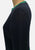 Black and Green Wool Blend Graphic 1970s Knit Dress