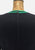 Black and Green Wool Blend Graphic 1970s Knit Dress