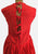 Vintage Style Red & White Polka Dot Cotton Tie Back Dress