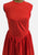 Vintage Style Red & White Polka Dot Cotton Tie Back Dress