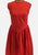 Vintage Style Red & White Polka Dot Cotton Tie Back Dress