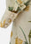 Cream and Golden Floral 1970s Vintage Maxi Dress