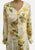 Cream and Golden Floral 1970s Vintage Maxi Dress
