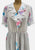 White Floral Ruffle Vintage Dress