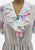 White Floral Ruffle Vintage Dress