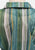 Teal 1980s Vertical Stripe Belted Shirt Dress
