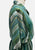 Teal 1980s Vertical Stripe Belted Shirt Dress
